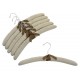 17" Linen Padded Hangers w/ Chrome Hook