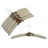 17" Linen Padded Hangers w/ Chrome Hook