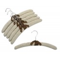 15" Linen Padded Hangers w/ Chrome Hook