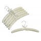 Ivory Satin Padded Hangers w/ Chrome Hook