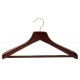 Walnut Suit Hanger w/ Non-Slip Bar