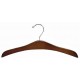 Walnut & Chrome Flat Decorative Hanger