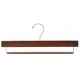 Walnut & Chrome Pant Hanger w/ Non-Slip Bar