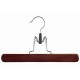 Walnut & Chrome Clamp Style Pant/Skirt Hanger