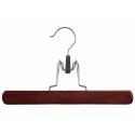 Walnut & Chrome Clamp Style Pant/Skirt Hanger