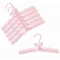 12" Pink Childrens Satin Padded Hangers