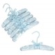 10" Light Blue Baby Satin Padded Hangers