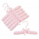 10" Pink Baby Satin Padded Hangers