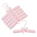 10" Pink Baby Satin Padded Hangers