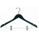 Black Flat Combination Hanger w/Clips