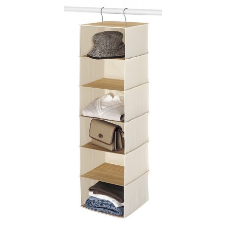 Bamboo & Canvas Accessory Organizer