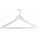 White Flat Suit Hanger w/ Pant Bar