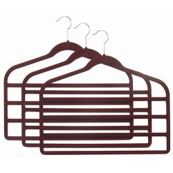 Slim-Line Burgundy Multi Pant Hangers