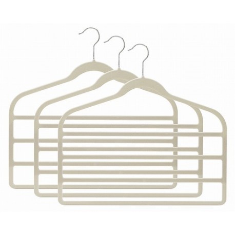 Slim-Line Linen Multi Pant Hangers - Closet Hanger Factory