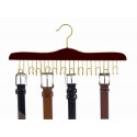 Walnut & Brass Belt Hanger