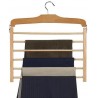 Natural & Chrome Multi Pant Hanger