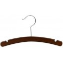 12" Walnut & Chrome Childrens Top Hanger