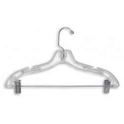 Clear 17" Combination Hanger w/ Clips
