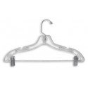 Clear 17" Combination Hanger w/ Clips