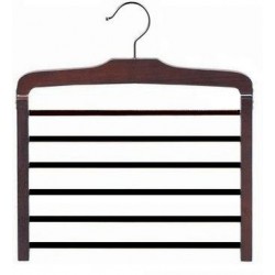 Walnut & Chrome Multi Pant Hanger