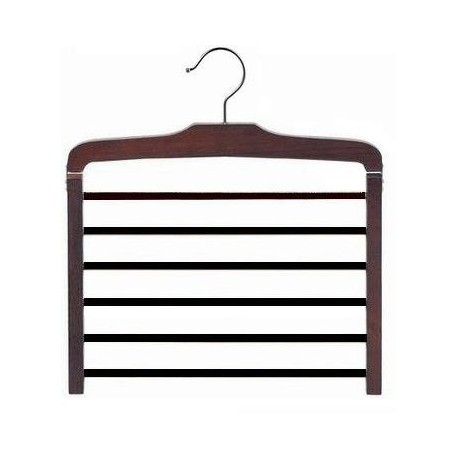 Walnut & Chrome Multi Pant Hanger