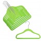 12" Childrens Lime Slim-Line Hanger