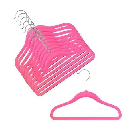 12" Childrens Hot Pink Slim-Line Hanger