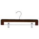 Walnut & Chrome Decorative Pant/Skirt Hanger