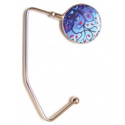 Purse Hanger (Blue Modern Art)