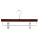 Mahogany & Satin Nickel Pant/Skirt Hanger