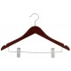 Mahogany & Satin Nickel Suit Hanger
