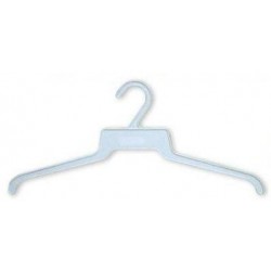 White 18" Low Cost Hangers