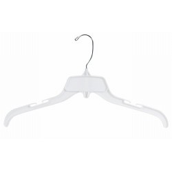 White 17" Unbreakable Top Hanger