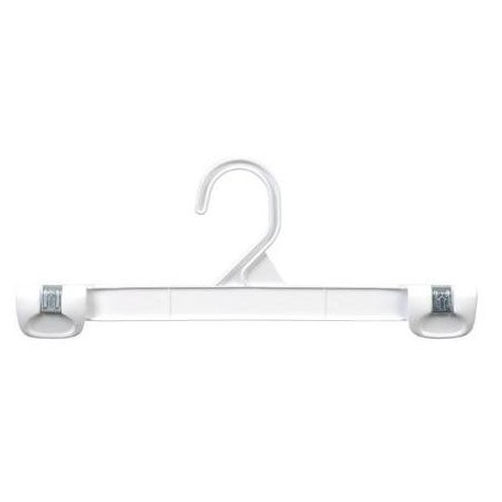 White 10" Gripper Hanger w/ Stationary Hook