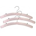 Pink Satin Lingerie Hanger w/Chrome