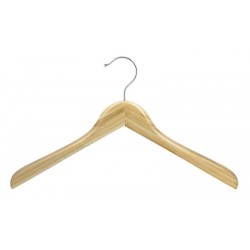 Contoured Bamboo Coat Hanger