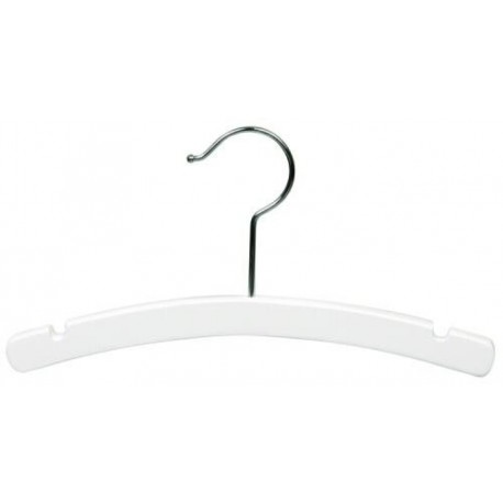 10" White Baby/Infant Top Hanger