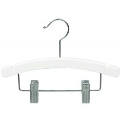 10" White Baby/Infant Combination Hanger