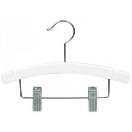 10" White Baby/Infant Combination Hanger