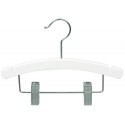 10" White Baby/Infant Combination Hanger