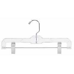 Kids 12 Clear Suit Hanger w/ Clips