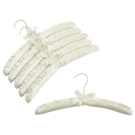 Ivory Satin Padded Hangers
