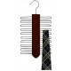 Walnut & Chrome Vertical Tie Hanger