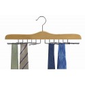 Tie Hanger / Natural & Chrome