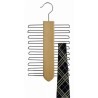 Vertical Tie Hanger / Natural & Chrome
