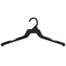 Hang-Safe Skirt/Slack Hanger Black Plastic Gripper Hangers