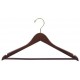 Walnut Flat Suit Hanger w/ Bar