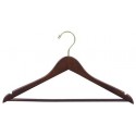 Walnut Flat Suit Hanger w/ Bar