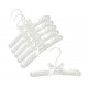 10" White Baby Satin Padded Hangers