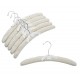 Natural Canvas Padded Hangers w/ Chrome Hook